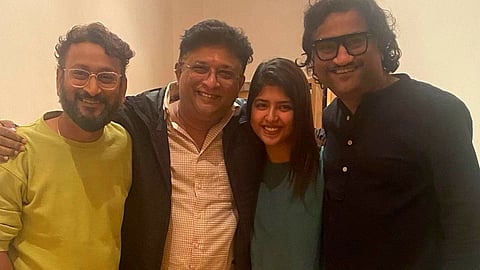 kedar shinde shared post about ajay atul and maharashtra shahir movie on shahir sable cast sana shinde