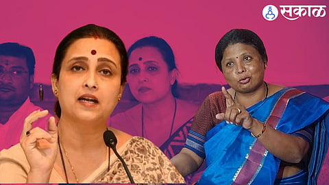 thackeray group sushma andhare shivsena, chitra wagh