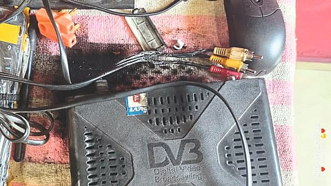 Household appliance burnt due to short circuit