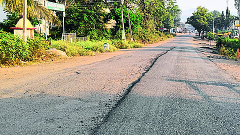 Road Asphalting work in progress.