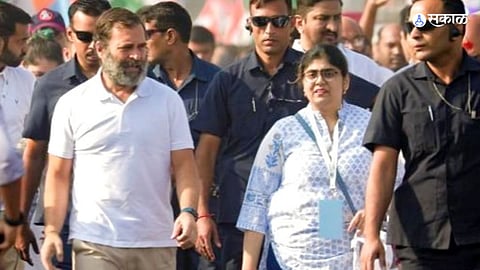 Ashok Chavan Daughter with Rahul Gandhi