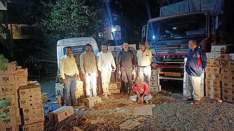 State excise department team seized goods