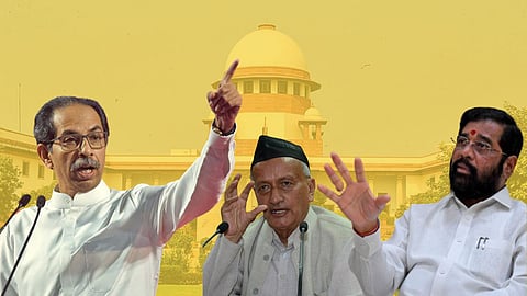 Bhagat Singh Koshyari, Uddhav Thackeray and Eknath Shinde