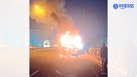 Container fire.