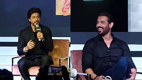 shah rukh khan press conference, pathaan, shah rukh khan, john abraham