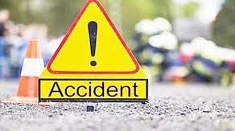 Two people on two-wheeler were injured fell from bridge pune police hospital doctor