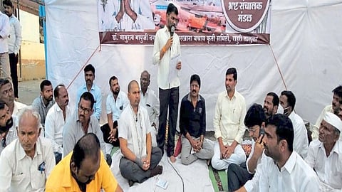 Nilesh Dnyandev Lanke hunger strike of Tanpure Factory Rescue Action Committee