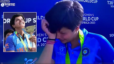Shafali Verma Crying After Winning U19 Women World Cup Trophy