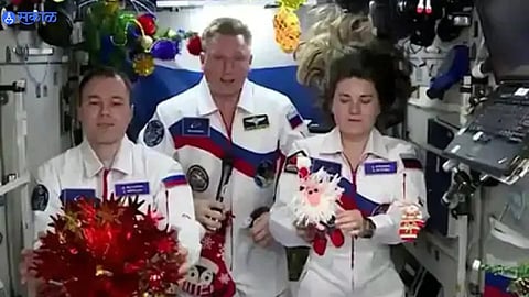 New Year Celebration In Space