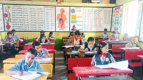 Candidates appearing for scholarship examination conducted by Maharashtra State Examination Council.