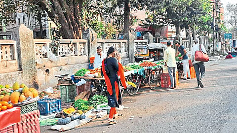 Vegetable market on the street.