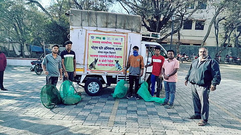 Animal protection rabies vaccination campaign of street dogs started through Saswad Municipality pune