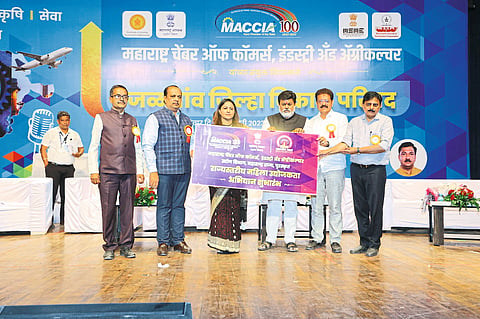 Industries Minister Uday Samant while inaugurating the State Level Women Entrepreneurship Development Campaign