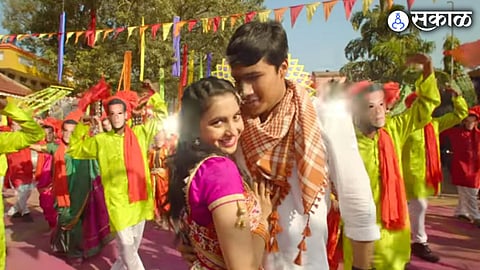 Satarcha Salman movie title song out director hemant dhome coloured village for this song shooting