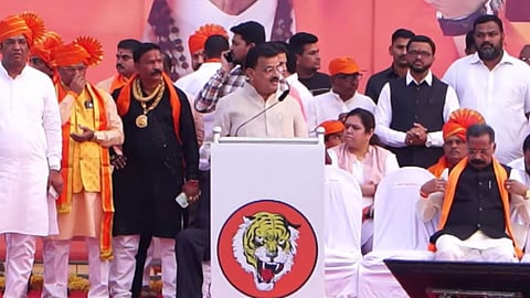 Bhaskar Jadhav slam eknath shinde faction uddhav thackeray khed sabha maharashtra politics