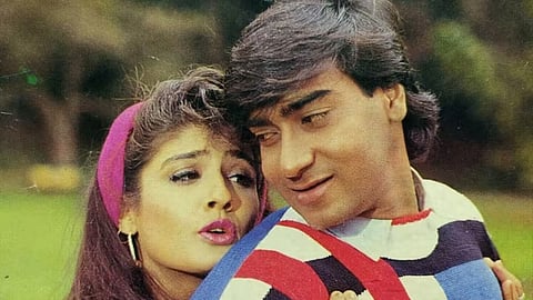 Ajay Devgn and Raveena Tandon