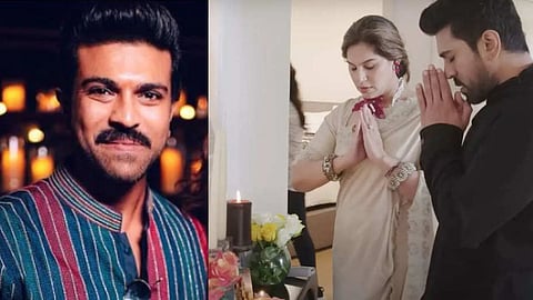 Ram charan reveals he and wife upadana always set up a temple whereever they go due to this reason