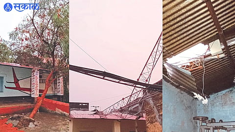 unseasonal Heavy rain with gale force winds nandurbar news