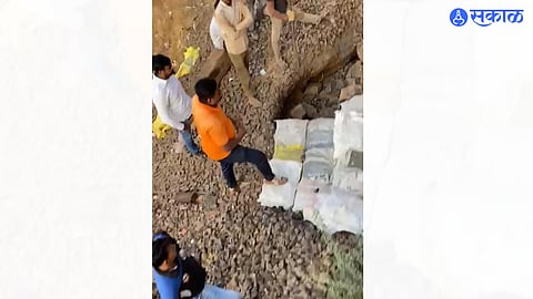 Central Railway service of is disrupted due to gravel under railway track nashik news