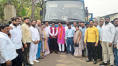 For first time after 77 years of independence ST bus service was started for remote village of horafali nandurbar news