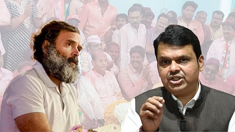 Devendra Fadnavis and Rahul Gandhi