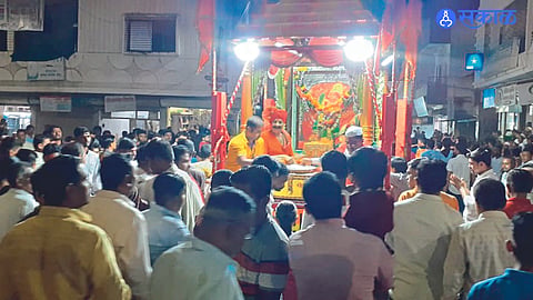Chariot of Jai Mata Di Padayatra Committee set out on Thursday for Shree Saptasringi Yatra along with devotees.