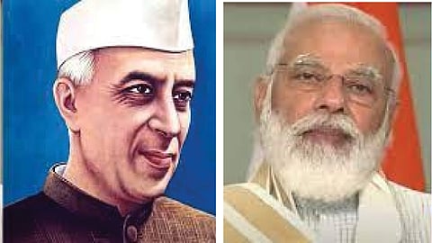 pandit jawaharlal nehru narendra modi