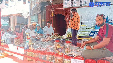 Muslim brothers while buying shirkhurma making things