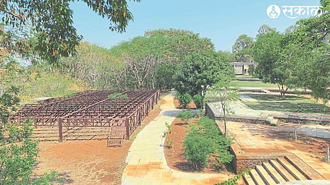 An open theater built at the Dadasaheb Phalke Memorial