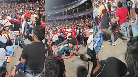 IPL 2023 DC vs SRH Fan Fight Video Viral