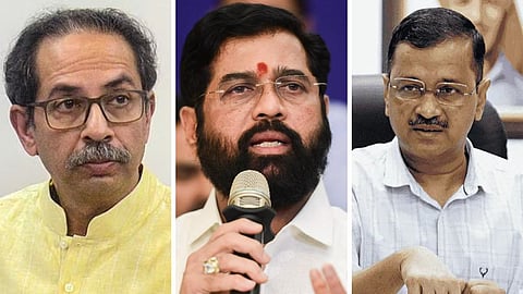 Uddhav Thackeray, Eknath Shinde, Arvind Kejriwal