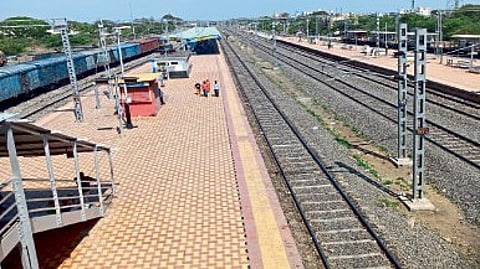stairs open for railway station jalgaon news