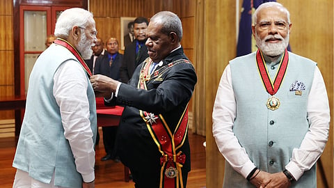 Papua New Guinea conferred the Companion of the Order of Logohu to PM Narendra Modi