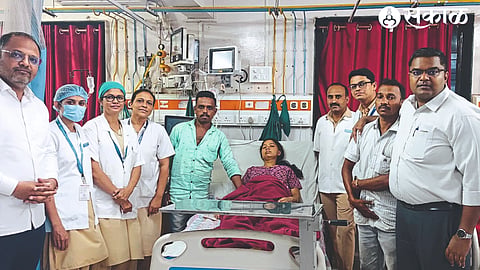 along with his mother, whose condition improved after treatment at the district hospital. Dr. Rohan Borse, Dr. Medical team including Pratik Bhangre