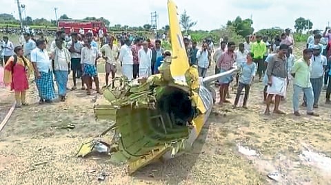 trainee plane Kiran crashed near Bangalore due technical fault haal