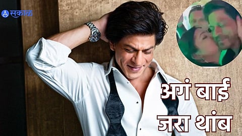 Woman kisses Shah Rukh Khan at Dubai event fans upset video viral