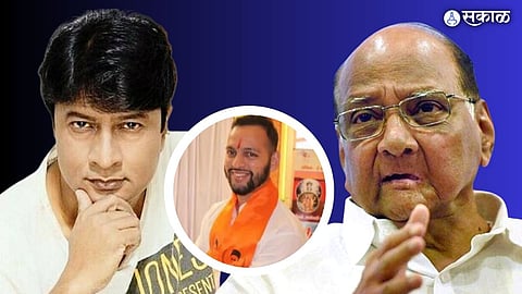 Kiran Mane shared angry post about sagar barve who threating ncp chief sharad pawar