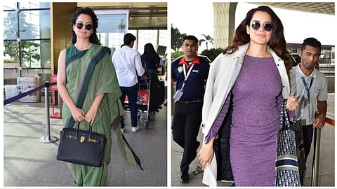Kangana Ranaut Airport fashion look viral Instagram