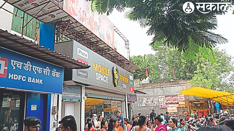 Women flock to watch the movie 'Baipan Bhari Deva' in the city