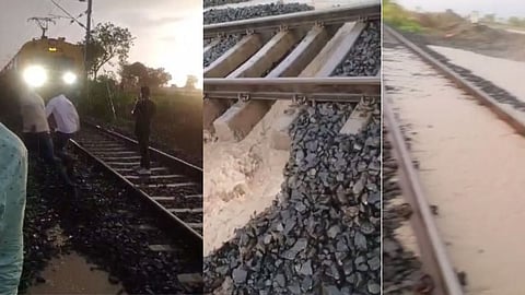 central Railway Mana to Murtijapur service resumed after nine hours rain akola
