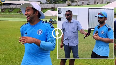 Ajinkya Rahane Rohit Sharma WI vs IND