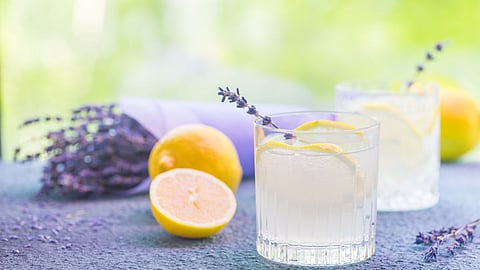 lemon and water