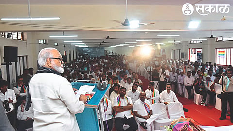Food and Civil Supplies Minister Chhagan Bhujbal while speaking at the conclusion of the cooperative meeting held here by the Federation of State Co-operative Credit Societies.