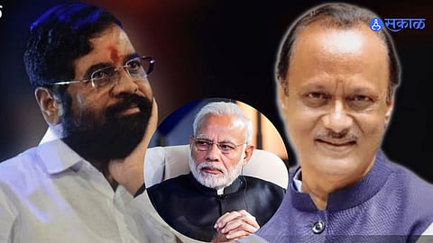 ajit pawar eknath shinde and narendra modi