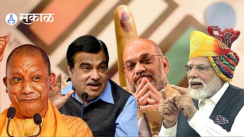 modi yogi amit shah gadkari