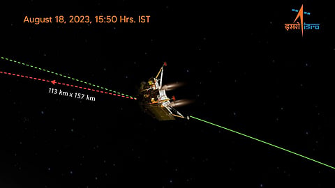 Chandrayaan-3 Landing Update second and final deboosting operation reduced the LM orbit to 25 km into 134 km