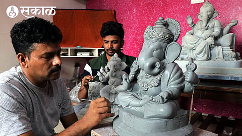 Eco-friendly Ganesha idols made of Shadumati