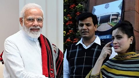 Narendra Modi, Ravi Rana and navneet Rana