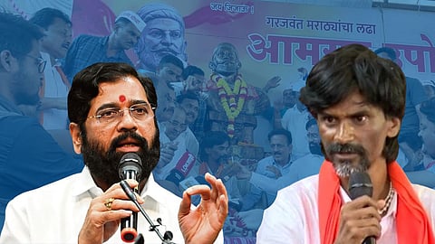 Eknath Shinde and Manoj Jarange Patil