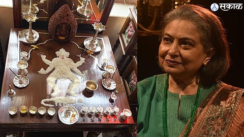 Smita Jaykar preserves 150 years of tradition made lord Ganpati from rice photo viral